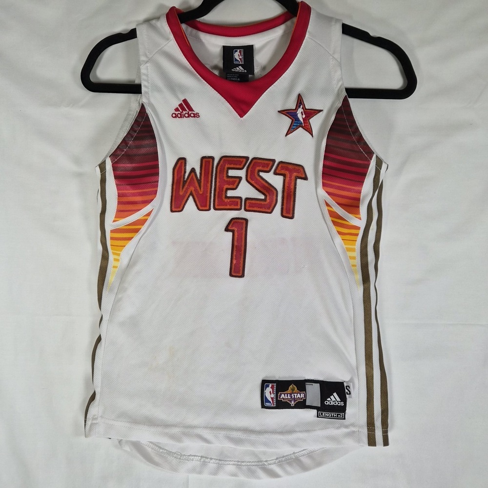 Amar'e Stoudemire #1 Adidas‎ NBA All-Star Phoenix 2009 Youth Small Jersey White